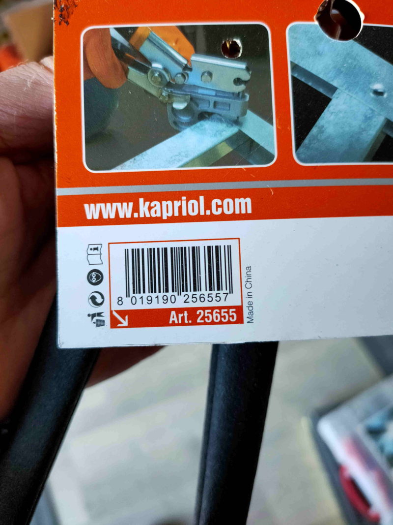 PUNZONATRICE A UNA MANO PER PROFILI PER CARTONGESSO ART. 25655 KAPRIOL - immagine 3